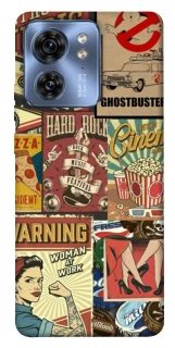 Чехол на Motorola Edge 40 Retro collage ver.2 фото 1 из 1