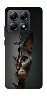 Чехол на Xiaomi 14T Кот-подглядыватель v2 фото 1 из 1