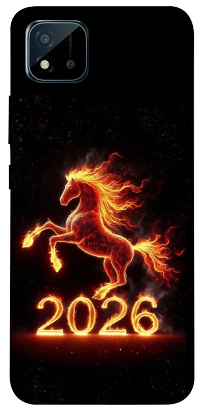 Чехол на Realme C20 Red Fire Horse ver.1 фото 1 из 1