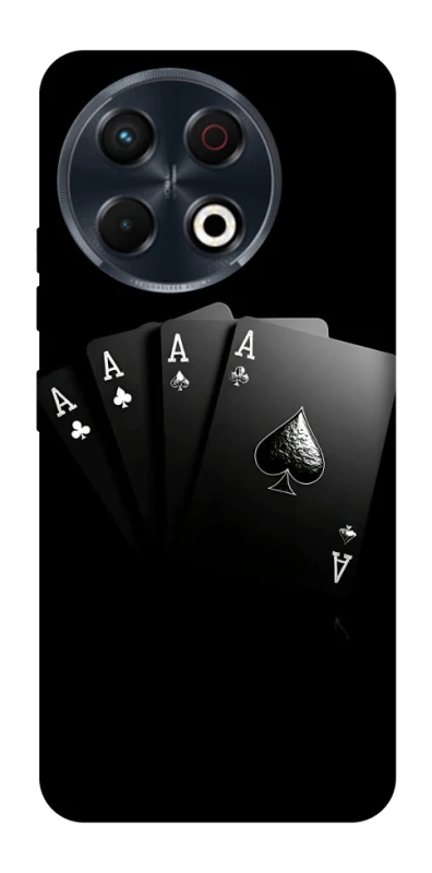 Чохол на TECNO Spark 30 Pro (KL7) Black Cards фото 1 з 1