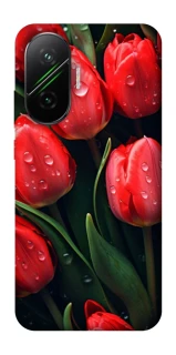 Чохол на Xiaomi Poco F7 Червоні тюльпани фото 1 з 1