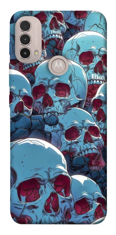 Чохол на Motorola Moto E40 Skulls v2 фото 1 з 1