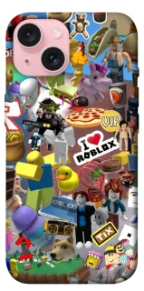 Чехол на Apple iPhone 15 (6.1") Roblox collage ver.5 фото 1 из 1