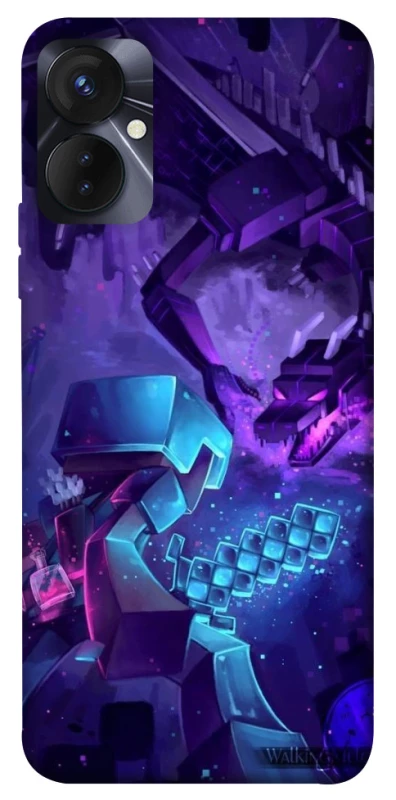 Чехол на TECNO Spark 9 Pro (KH7n) Minecraft dragon фото 1 из 1