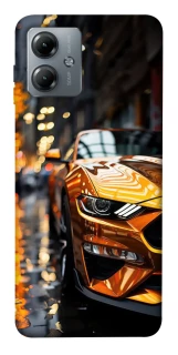 Чохол на Motorola Moto G14 Golden sports car фото 1 з 1