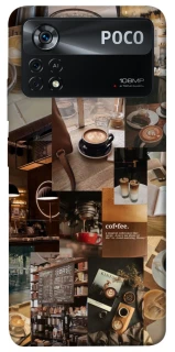 Чехол на Xiaomi Poco X4 Pro 5G Coffee collage ver.2 фото 1 из 1