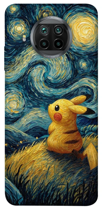 Чохол на Xiaomi Mi 10T Lite / Redmi Note 9 Pro 5G Pikachu and Van Gogh фото 1 з 1