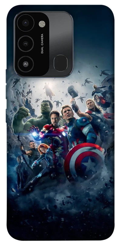 Чехол на TECNO Spark 8C Marvel heroes фото 1 из 1