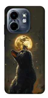 Чохол на Infinix Smart 9 4G / Hot 50i Кіт під місяцем v2 фото 1 з 1