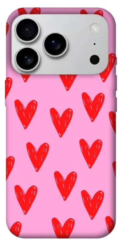Чехол на Apple iPhone 18 Pro Max Red hearts 2 фото 1 из 1