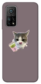 Чехол на Xiaomi Mi 10T cat matcha фото 1 из 1