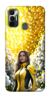 Чехол на TECNO Spark 7 Cyber space girl ver.2 фото 1 из 1