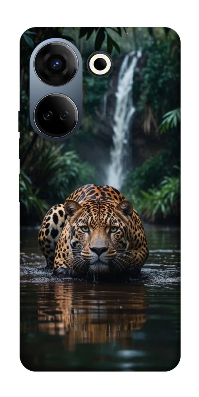 Чохол на TECNO Camon 20 Pro (CK7n) Leopard in water фото 1 з 1