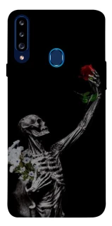 Чехол на Samsung Galaxy A20s Skeleton vs Rose фото 1 из 1