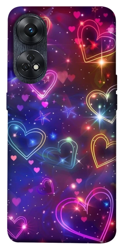 Чохол на Oppo Reno 8T 4G Drawn hearts фото 1 з 1