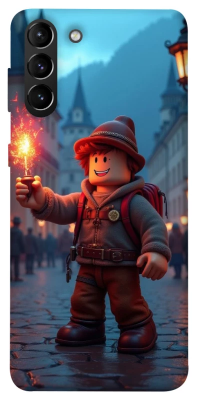 Чохол на Samsung Galaxy S21+ Roblox Fire Logo Blue Flames фото 1 з 1