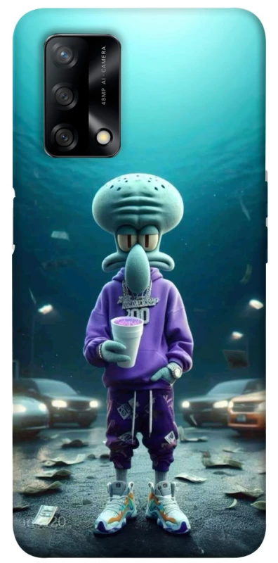 Чехол на Oppo A74 4G Сквидвард фото 1 из 1