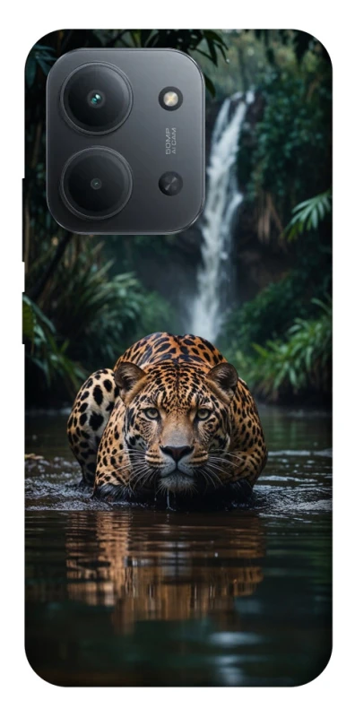 Чохол на Xiaomi Redmi 15C (EU) Leopard in water фото 1 з 1