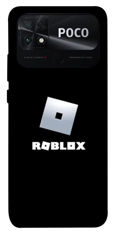 Чохол на Xiaomi Poco C40 Roblox logo black фото 1 з 1