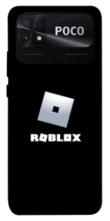 Чехол на Xiaomi Poco C40 Roblox logo black фото 1 из 1