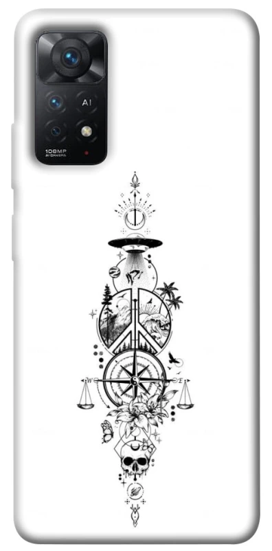 Чехол на Xiaomi Redmi Note 11 Pro 4G/5G Tattoo ver.7 фото 1 из 1