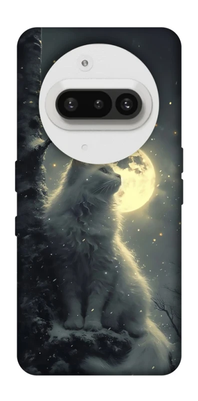 Чохол на Nothing Phone (3a) Кіт під місяцем фото 1 з 1