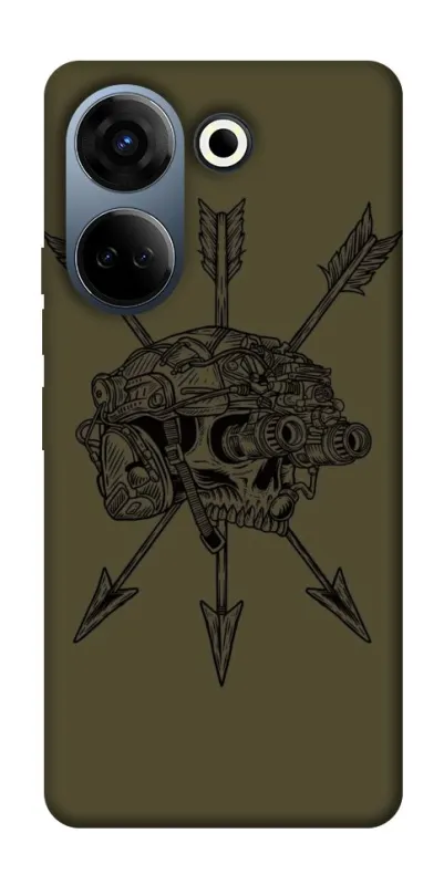 Чохол на TECNO Camon 20 Pro (CK7n) Mil skull фото 1 з 1