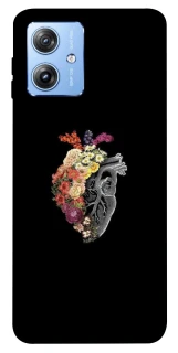 Чехол на Motorola Moto G84 Heart with flowers фото 1 из 1