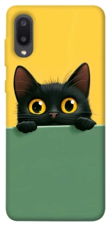 Чехол на Samsung Galaxy A02 Black cat v2 фото 1 из 1