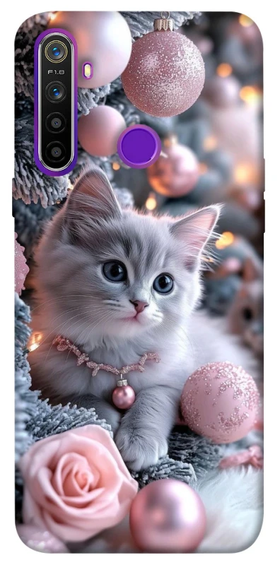 Чехол на Realme 5 Christmas Kitty фото 1 из 1
