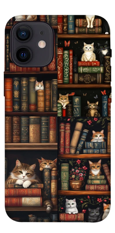Чохол на Apple iPhone 12 mini (5.4") Cats & Books фото 1 з 1