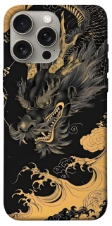 Чехол на Apple iPhone 15 Pro Max (6.7") gold dragon фото 1 из 1
