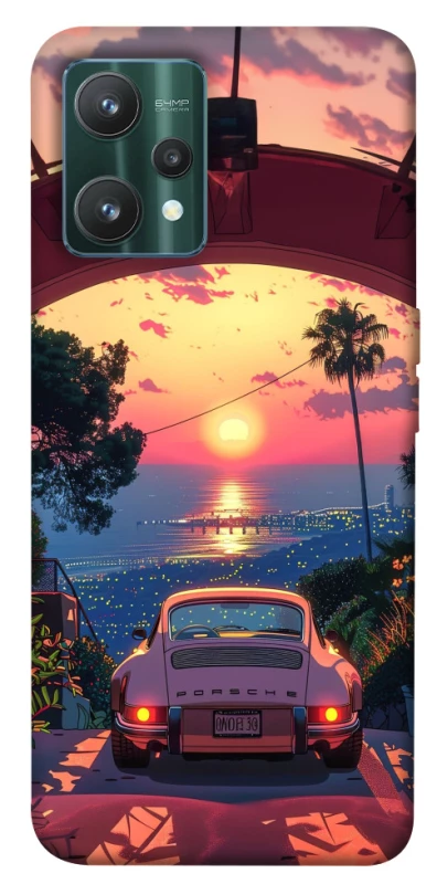Чехол на Realme 9 Pro Porsche at sunset фото 1 из 1