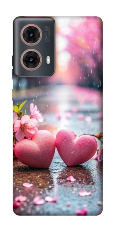 Чохол на Motorola Moto G85 Pink heart фото 1 з 1
