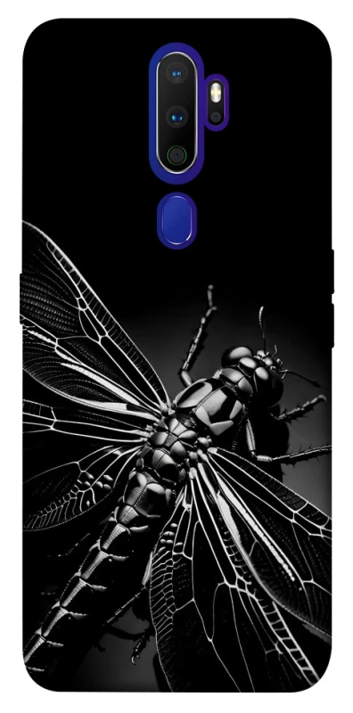 Чехол на Oppo A5 (2020) / Oppo A9 (2020) Black dragonfly фото 1 из 1