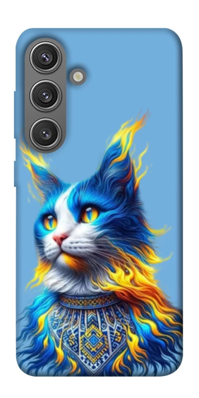 Чехол на Samsung Galaxy S24+ Кот патриот фото 1 из 1