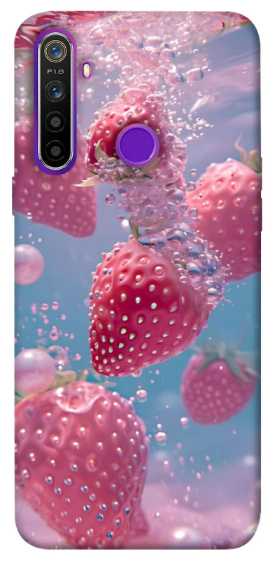 Чохол на Realme 5 Полуниця в воді фото 1 з 1