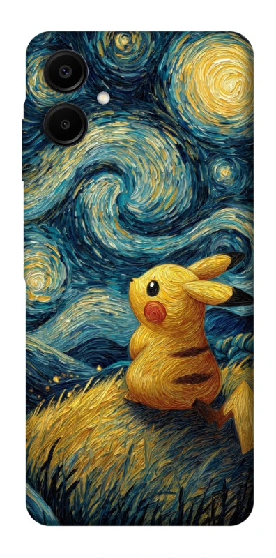 Чехол на Samsung Galaxy A06 Pikachu and Van Gogh фото 1 из 1