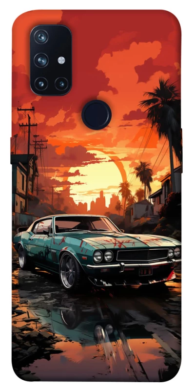 Чехол на OnePlus Nord N10 5G Car at sunset фото 1 из 1