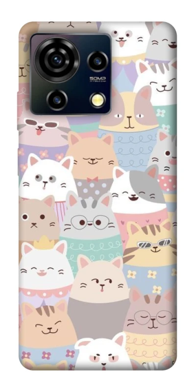 Чехол на ZTE Blade V50 Vita Funny Kittens ver.2 фото 1 из 1