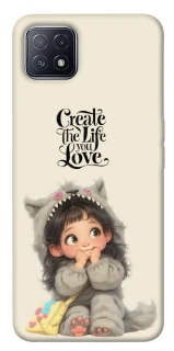 Чехол на Oppo A73 Create the life you love фото 1 из 1