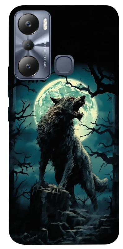 Чохол на Infinix Hot 20i Вовк під місяцем фото 1 з 1