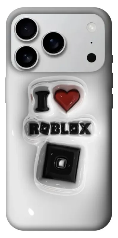 Чехол на Apple iPhone 18 Pro Max I love Roblox фото 1 из 1