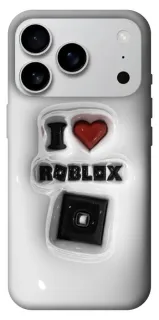 Чехол на Apple iPhone 18 Pro Max I love Roblox фото 1 из 1