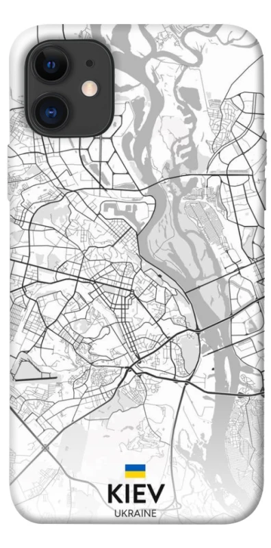 Чохол на Apple iPhone 11 (6.1") Kiev white map фото 1 з 1