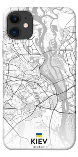 Чехол на Apple iPhone 11 (6.1") Kiev white map фото 1 из 1