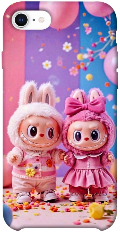 Чехол на Apple iPhone SE (2020) Labubu twins ver.2 фото 1 из 1