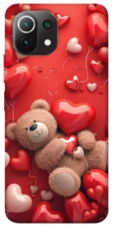 Чехол на Xiaomi Mi 11 Lite bear in hearts фото 1 из 1