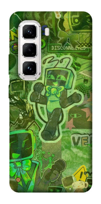 Чехол на Infinix Hot 50 Pro Dandysworld tv green theme фото 1 из 1