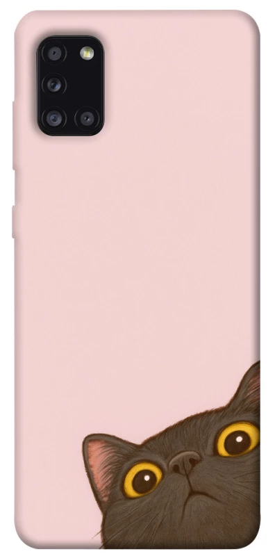 Чехол на Samsung Galaxy A31 Peeping cat фото 1 из 1